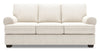 Sofa-lit personnalisable Roll de Sofa Lab de 86 po fabriqué au Canada en tissu de chenille beige Luxury Sand avec accoudoirs enroulés 