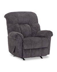  Fauteuil berçant et inclinable 8527 en chenille - fighter charbon 