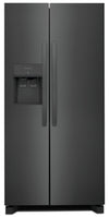 Réfrigérateur Frigidaire de 22,3 pi³ et de 33 po de profondeur standard à compartiments juxtaposés - acier inoxydable noir - FRSS2323AD