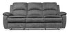 Sofa inclinable Chandler de 82 po en tissu de chenille grise 