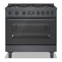  Cuisinière à gaz amovible Bosch de série 800 de 3,4 pi3 de style industriel - HGS8645UC 