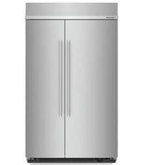  Réfrigérateur KitchenAid de 30 pi³ et de 50,5 po à compartiments juxtaposés - acier inoxydable avec …