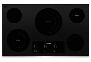 Surface de cuisson électrique Whirlpool de 36 po à 5 éléments - acier inoxydable - WCE97US6KS