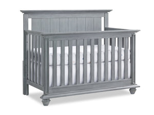 Lit de bébé Midland convertible 4 en 1 - gris