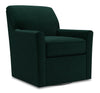 Fauteuil d’appoint pivotant Sofa Lab personnalisable de 31 po fabriqué au Canada en tissu de velours vert Hunter Green