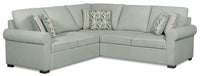  Sofa sectionnel de gauche Haven 2 pièces en chenille - Écume de mer