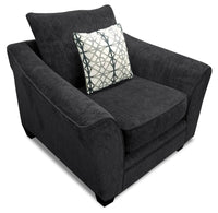  Fauteuil Febe en chenille - anthracite 