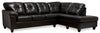 Sofa sectionnel de droite Addison 2 pièces en tissu Leath-Aire - mûre