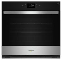  Four mural simple électrique Whirlpool de 4,3 pi³ et de 27 po avec convection véritable - acier inox…