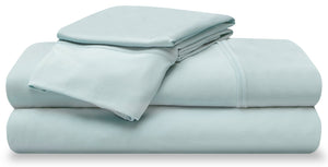 Ensemble de draps haute performance Ver-TexMD de Bedgear 4 pièces pour grand lit - brume bleue