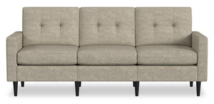 Sofa modulaire BLOK de Scott Living de 88,97 po en tissu taupe avec accoudoirs à l’anglaise et coussins réversibles