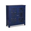 Armoire décorative Clary de 31,5 po avec portes en verre - bleu marine