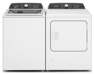 Laveuse à chargement par le haut 5,4 pi³/5,5 pi³ et sécheuse électrique 7 pi³ Whirpool avec vapeur