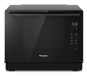 Four à micro-ondes de comptoir Panasonic de 1,1 pi³ avec four à la vapeur combiné et 2 niveaux de cuisson par convection véritable - gris - NNCS89LB