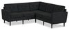 Sofa sectionnel modulaire BLOK à accoudoirs à l’anglaise - anthracite