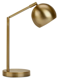 Lampe de travail et de bureau de 19 po en métal doré