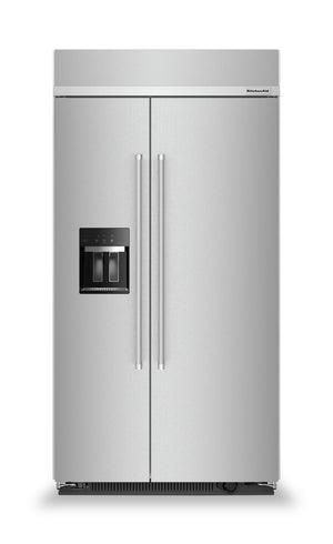 Réfrigérateur KitchenAid de 25 pi³ et de 42 po à compartiments juxtaposés - acier inoxydable - KBSD702MSS