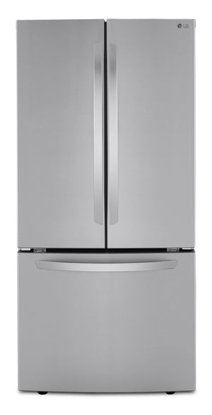 Réfrigérateur LG de 25 pi³ et de 33 po à portes françaises - acier inoxydable Smudge-ProofMD - LRFNS2503S