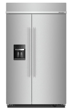 Réfrigérateur KitchenAid de 29,4 pi³ et de 50,5 po à compartiments juxtaposés - acier inoxydable - KBSD708MSS