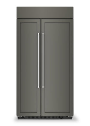 Réfrigérateur encastré KitchenAid avec panneau personnalisable de 25,5 pi³ à compartiments juxtaposés - KBSN702MPA