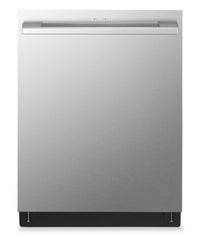  Lave-vaisselle intelligent encastré LG Studio à 40 dBA de 24 po avec commandes sur le dessus et QuadWashMC …