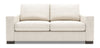 Sofa personnalisable Track de Sofa Lab de 75 po de format condo fabriqué au Canada en tissu de chenille beige Luxury Sand 