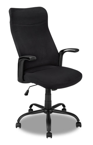 Chaise de bureau Roman de 23 po à conception ergonomique de calibre commercial - noire