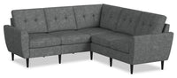  Sofa sectionnel modulaire BLOK à accoudoirs évasés - acier