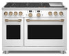 Cuisinière intelligente hybride Café de 8,25 pi³ avec convection européenne véritable et grilles autonettoyantes - blanc mat - C2Y486P4TW2