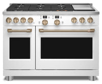  Cuisinière intelligente hybride Café de 8,25 pi³ avec convection européenne véritable et grilles aut…