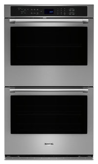  Four mural double électrique Maytag de 8,6 pi³ et de 27 po avec convection véritable - acier inoxyda…