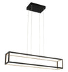 Luminaire suspendu Zeta moderne noir mat à DEL