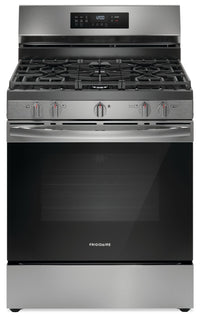  Cuisinière à gaz Frigidaire de 5,1 pi³ avec friture à air et cuisson par convection - acier inoxydab…