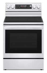  Cuisinière intelligente électrique LG de 6,3 pi³ avec friture à air et convection véritable - acier …