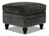 Pouf Bellmont en chenille - anthracite