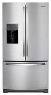 Réfrigérateur Whirlpool de 27 pi³ et de 38,5 po à portes françaises - acier inoxydable résistant aux traces de doigts - WRF757SDHZ