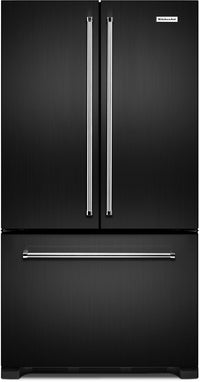  Réfrigérateur KitchenAid de 22 pi³ et de 36 po à portes françaises - acier inoxydable noir avec fini…