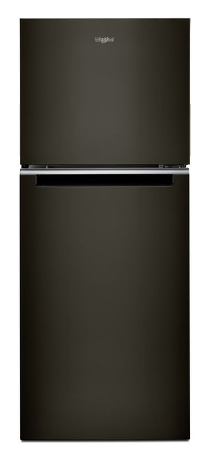 Réfrigérateur Whirlpool de 11,6 pi³ et de 26 po à congélateur supérieur - fini en acier inoxydable noir - WRT312CZJV