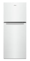 Réfrigérateur Whirlpool de 11,6 pi³ et de 24 po à congélateur supérieur - blanc - WRT312CZJW