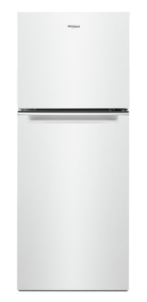 Réfrigérateur Whirlpool de 11,6 pi³ et de 24 po à congélateur supérieur - blanc - WRT312CZJW