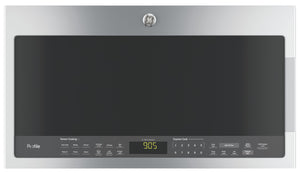 Four à micro-ondes à hotte intégrée Profile de 1,7 pi³ avec technologie Chef Connect et 400 pi³/min - acier inoxydable - PVM2188SJC